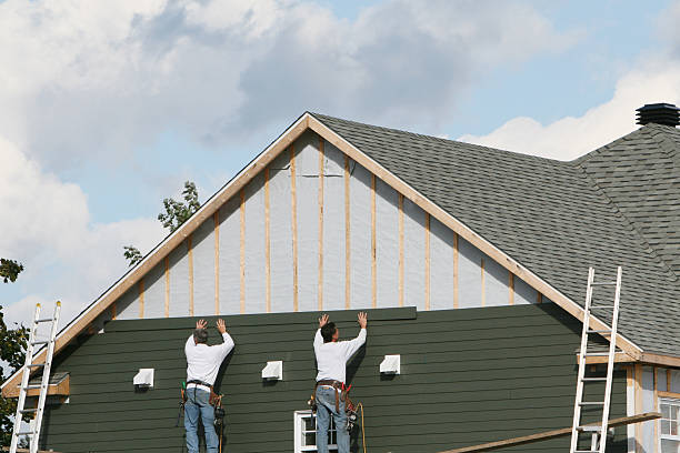 Professional Siding technician working in Sidman, PA